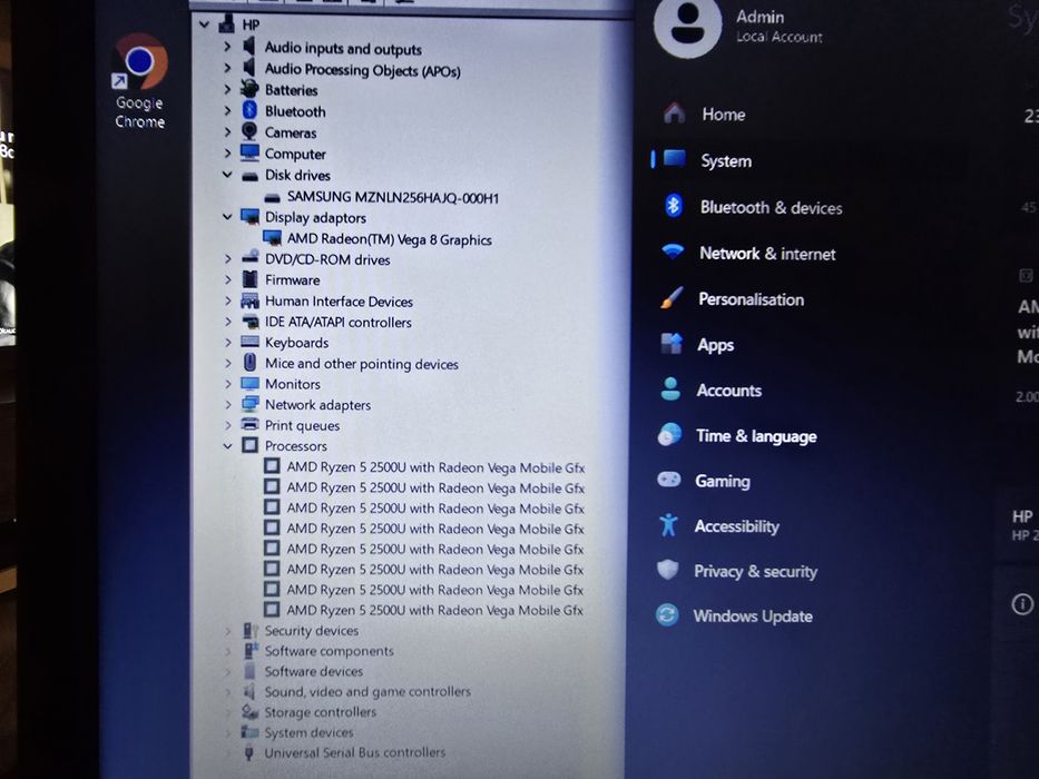HP 255 G7 / Ryzen 5 2500U / 8GB Ram / 256 SSD