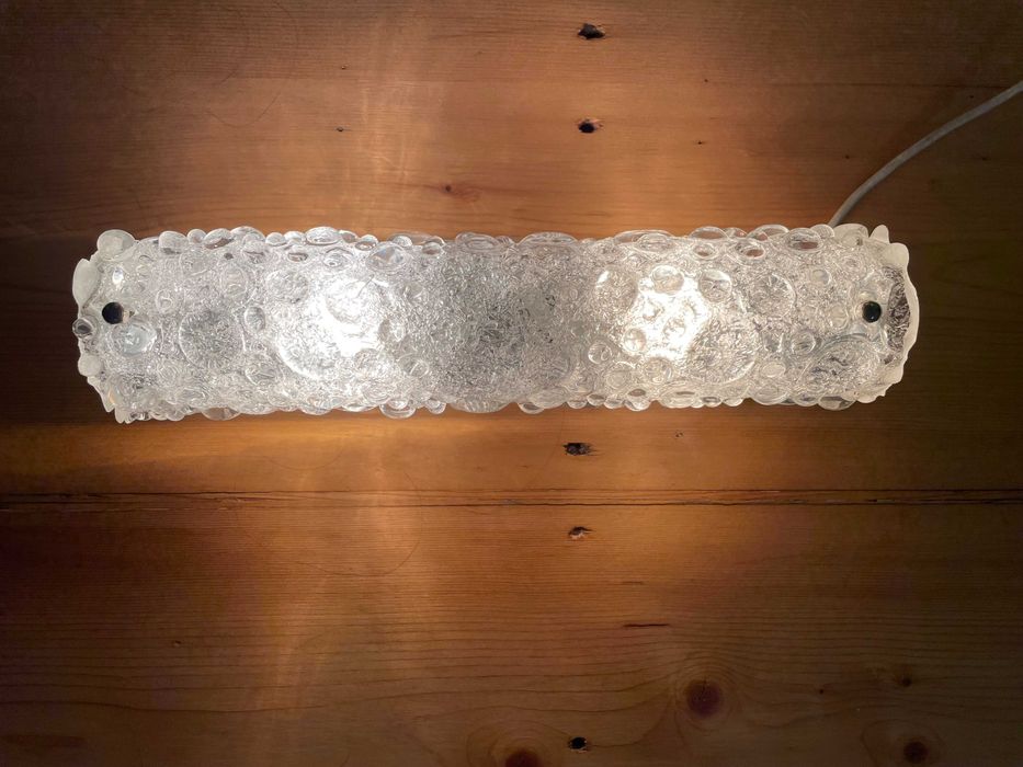 lampa perete aplica Hillebrand by Kalmar Franken iceglas art deco rara