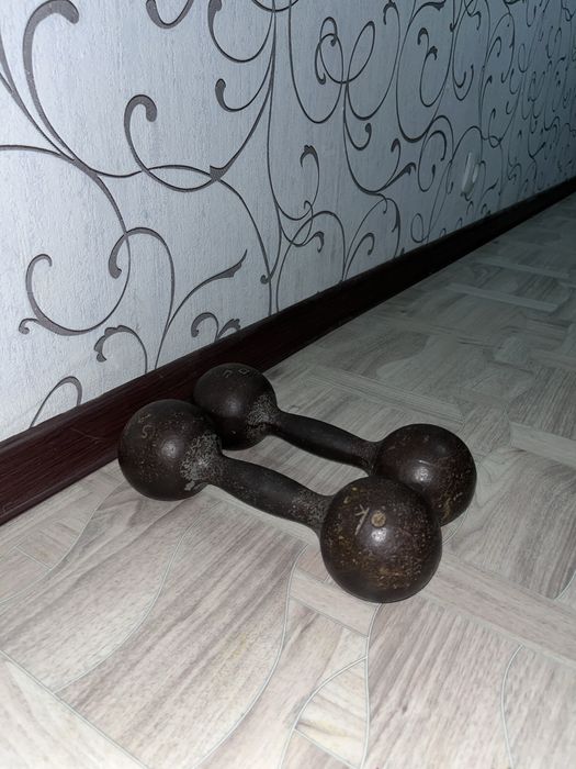 Продам гантели весом по 5 кг