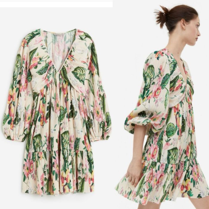 Плисирана рокля H&M - размер XL
