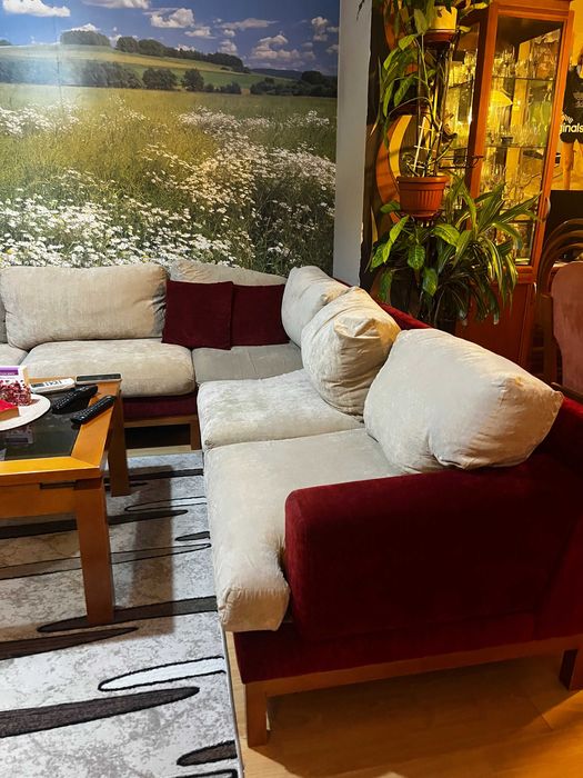 Голям П-образен диван 316 см – изключително запазен