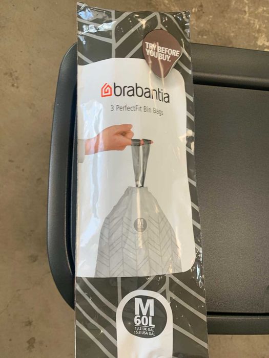 Кош за боклук Brabantia Touch Bin Hi, 60L, с транспорен дефект