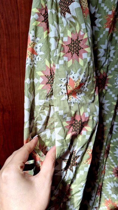 Голяма рокля трапец с джобове 46/48/50 размер или за бременни