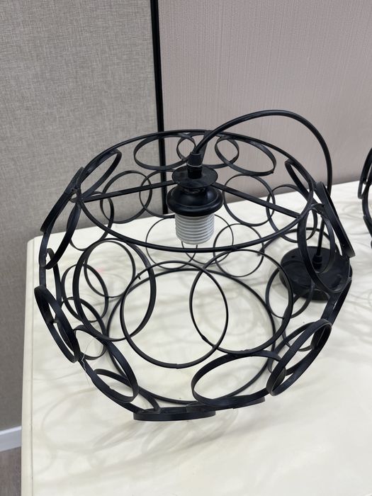 Люстра дизайнерская черная