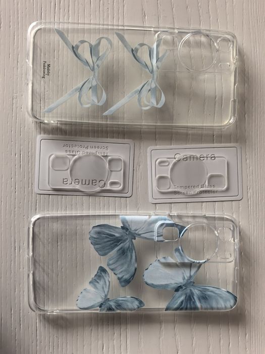 Doua huse + 2 folii camera Huawei P60 Pro
