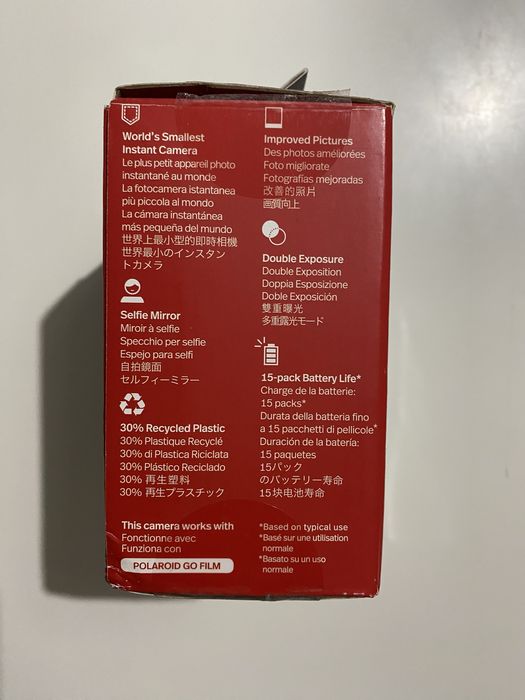 Cameră instant Polaroid Go + cutie + cablu USB