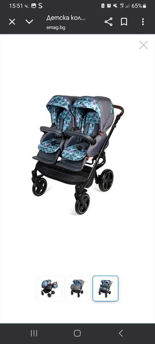 Количка за близнаци Dorjan 3в1 Quick Twin
