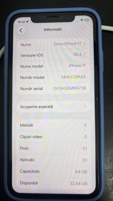 iPhone 11, 64 gb, cutie, factura, din 2022