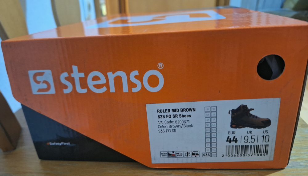 Работни обувки Stenso Ruler Mid Brown S3S FO SR