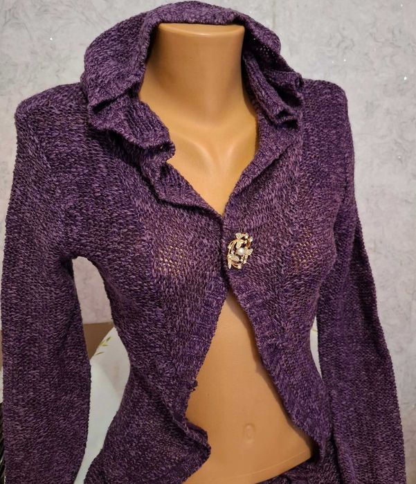 Вталена еластична Жилетка с качулка