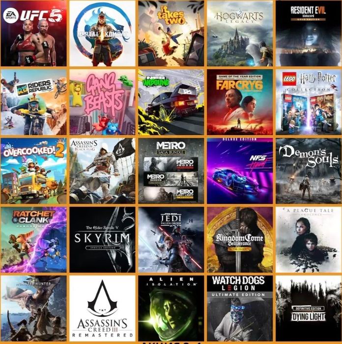 Продажа игр на ps 4,5