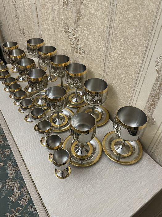 Продам  набор фужеров цептер. Сталь  18/10.