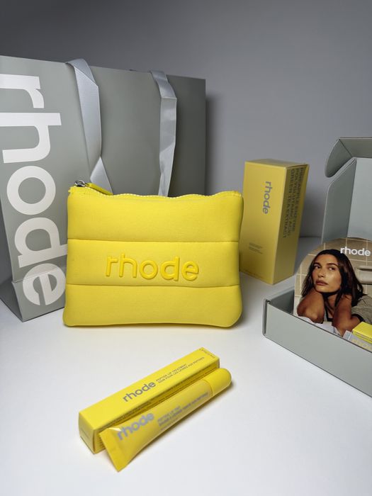 Rhode Жълт Bubble Bag Lemontini лимитиран козметичен несесер оригинал