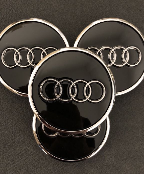 Capace/capac roti/jante aliaj Negru Black AUDI 60mm A2 A3 A4 A6 A8 TT