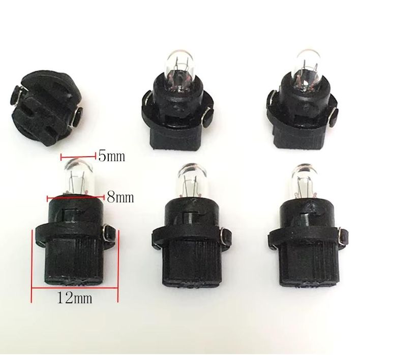 крушка с фасунга за табло 12v 1.4w t5 12мм 1брой vertex