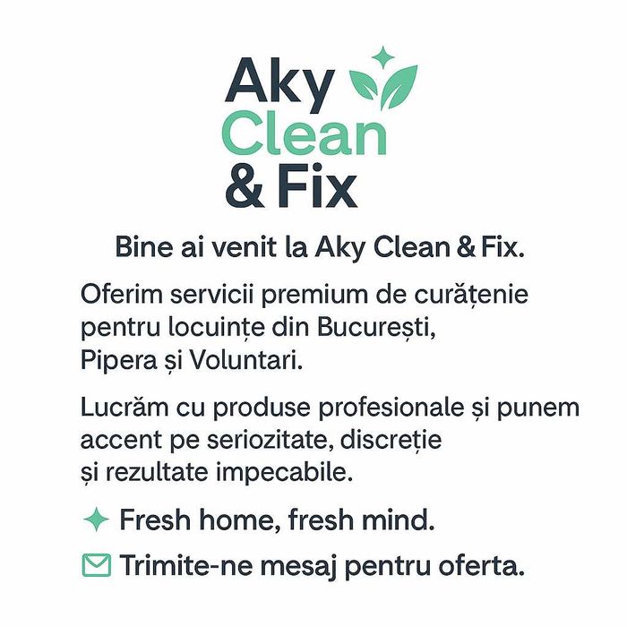 Curățenie profesională pentru apartamente și case în Bucuresti, Pipera