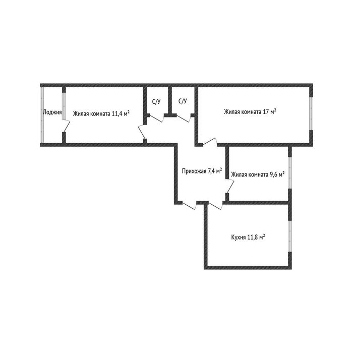 Продажа 3-комнатной квартиры