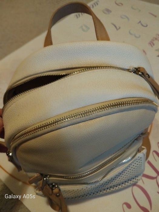 Дамска раничка в кафяво и бежово на Paolo Bocelli