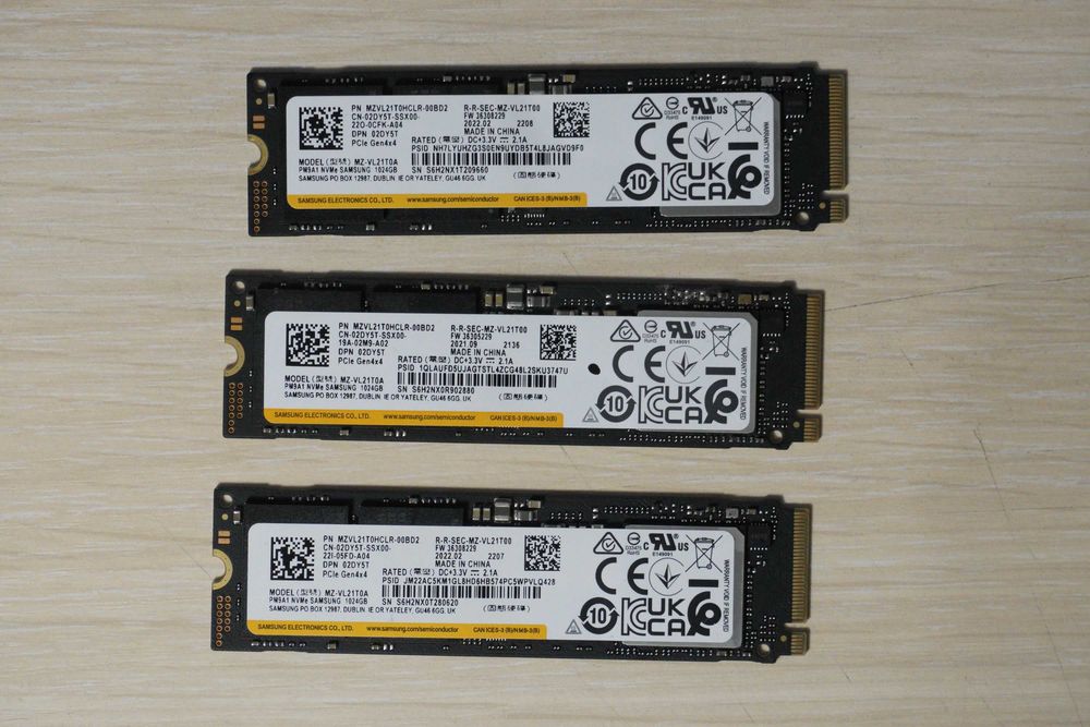 1TB Nvme SSD m.2 Samsung PM9A1 - gen4, 7000/5100mbs / вкл. ДДС
