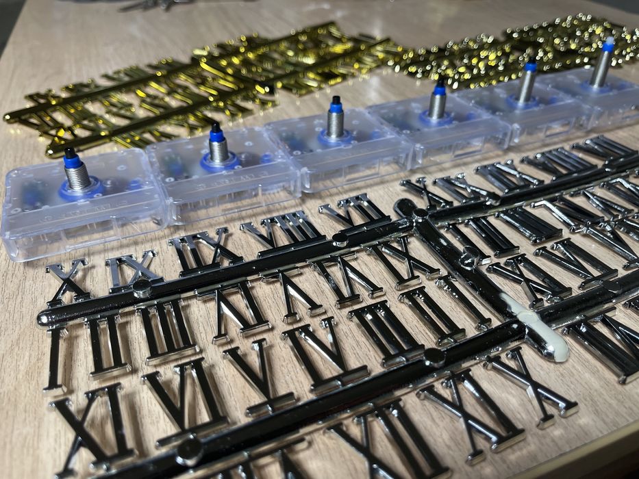 Часовой механизм, цифры