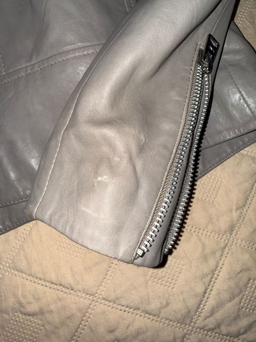 Яке Mango естествена кожа