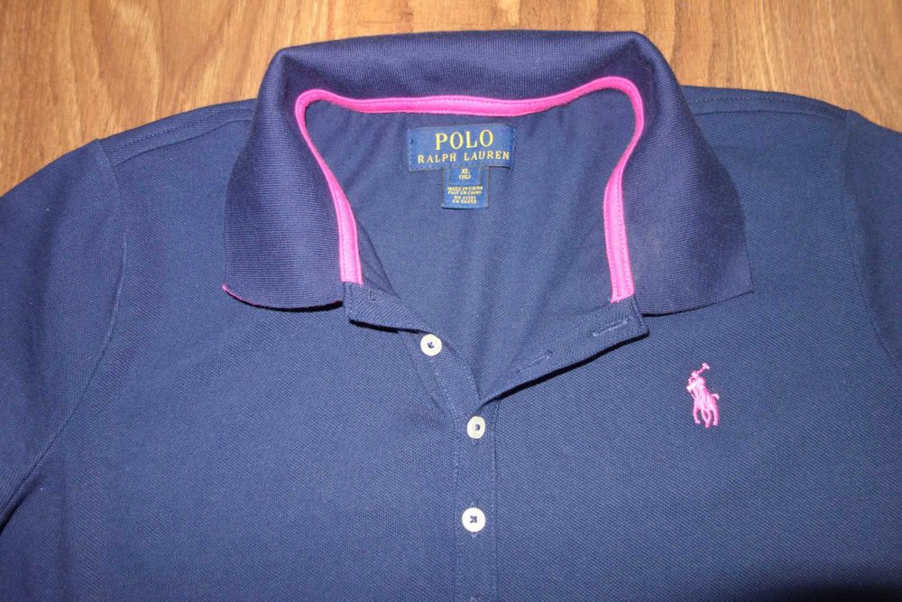 Tricou Fete Ralph Lauren, Albastru, Marimea XL/16 ani, Stare excelenta