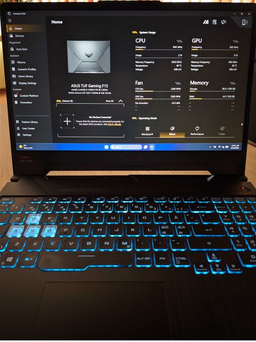 Laptop Gaming ASUS TUF i5 Gen 10 GTX 1650TI NVME 512GB 16GB RAM 144HZ
