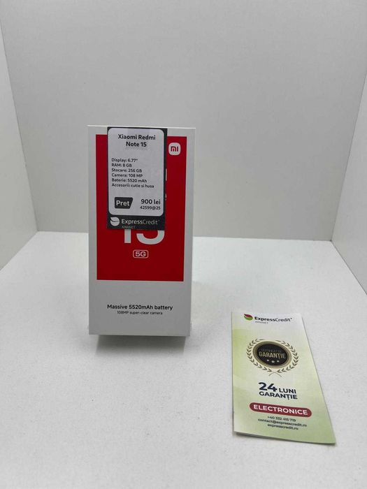 Telefon Redmi Note 15 256GB (Ag25 Belvedere B.42599) Garantie 2 ani!