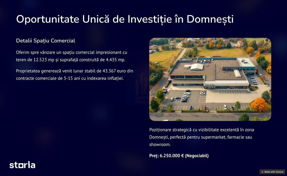 Spatiu comercial de Vanzare Domnesti