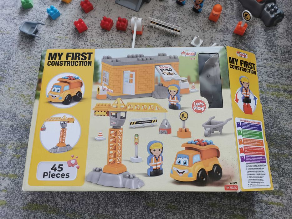 Joc lego mare cu macara+ statie+ basculantă