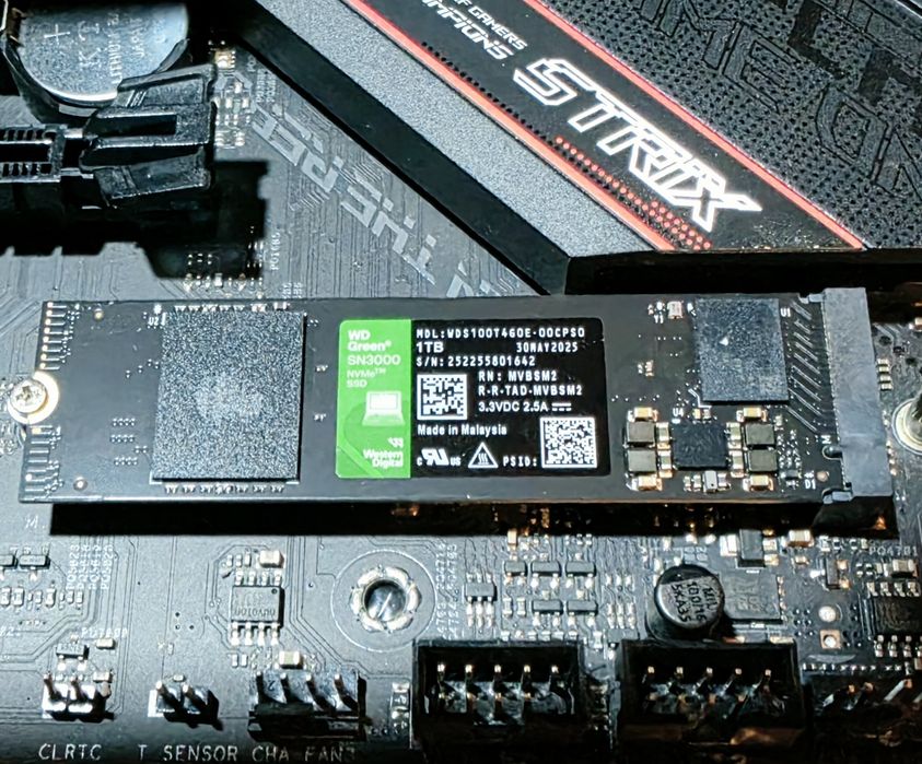 1TB WD NVMe pci 4.0 x4