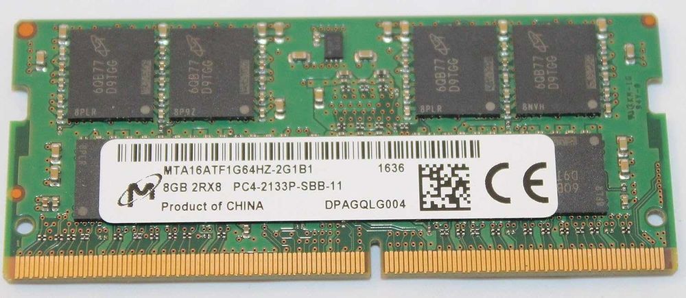 Памет Лаптоп Micron 1X8GB DDR4 2133MHz RAM Sodimm MTA16ATF1G64HZ-2G1B1