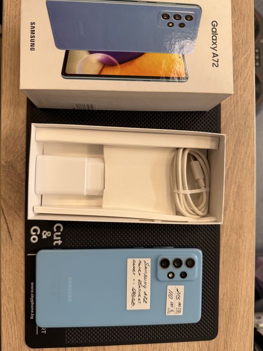 Продавам/Бартер Samsung A72 128GB blue
