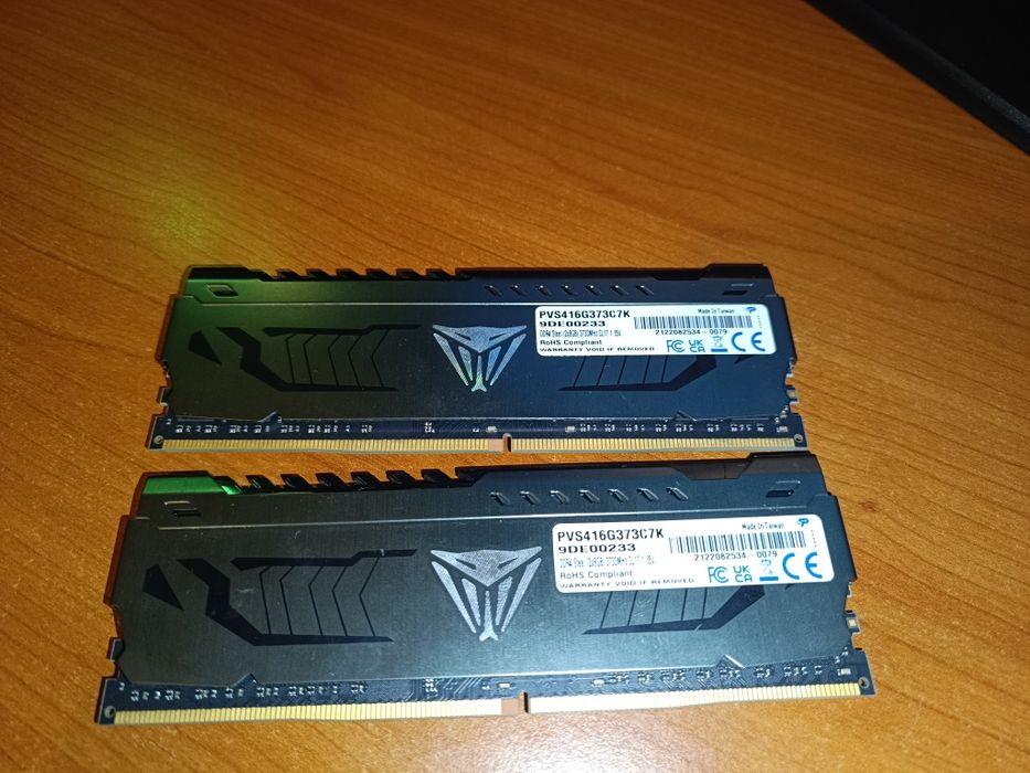Patriot Viper 2x8 GB RAM 3733MHz Cl17 16gb