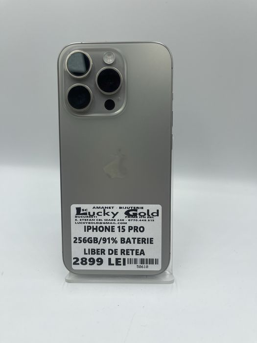 Iphone 15 Pro 256Gb/91% Baterie GARANTIE/FACTURA #50610