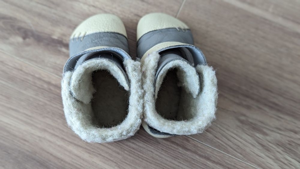 Cizme din piele naturala cu talpă moale Liliputi