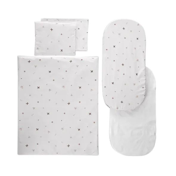 Продавам матрак за количка + сет на количка за близнаци