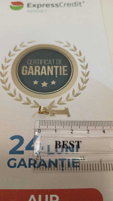 [AG24 Harlau B.45831.1] Pandantiv aur 14k 0.71gr - Garantie 2 ani!
