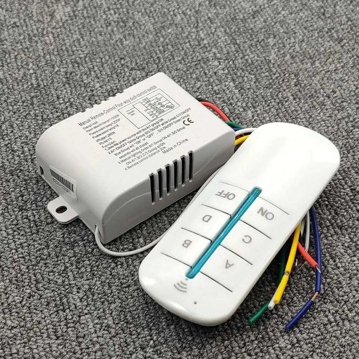 Intrerupator lumina cu telecomanda receptor 4 canale 220V lustra