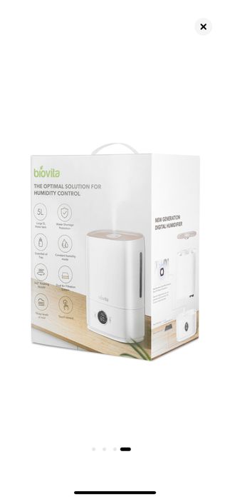 Umidificator de camera Biovita, cu senzor de umiditate