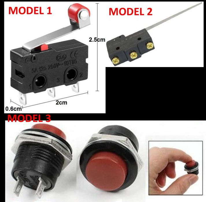 Micro Switch AC 250V 5A/ AC 250V 15A / AC 250V 3A . Noi ambalate!