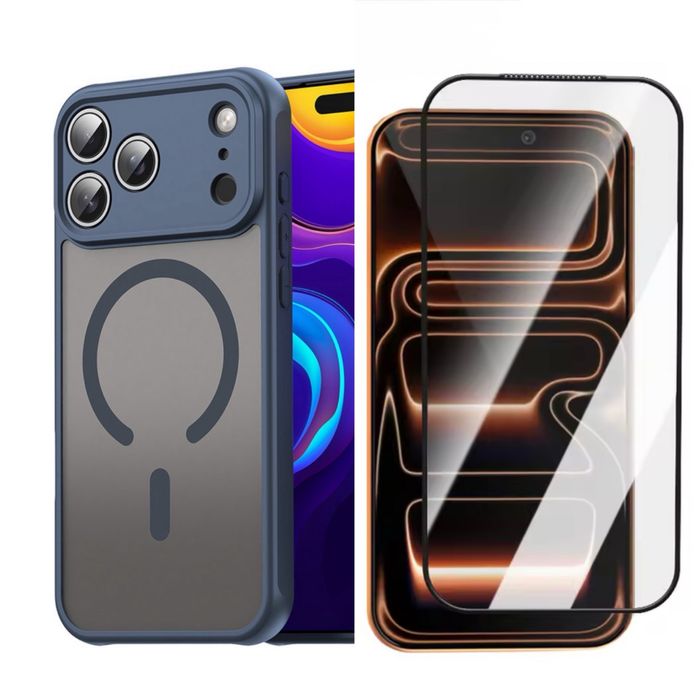 Iphone 17 AIR PRO MAX Husa Magnetica Full + Folie Sticla Safe Fit