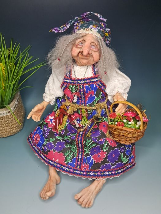 Интерьерная кукла Баба Яга