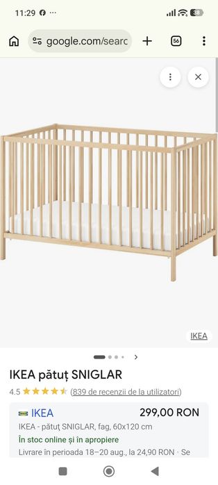 IKEA patut bebe SNIGLAR