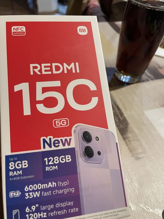 Redmi 15 C, 5G, 8 GB RAM, 128GB ROM