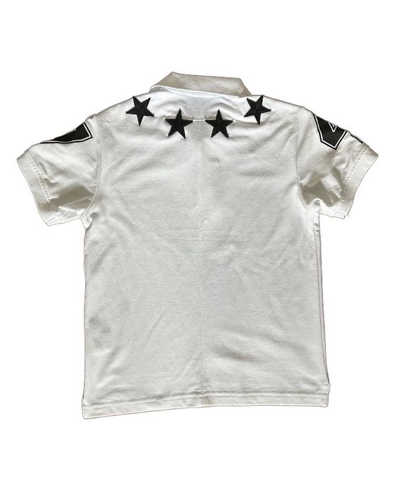 Tricou GVNCHY star polo alb