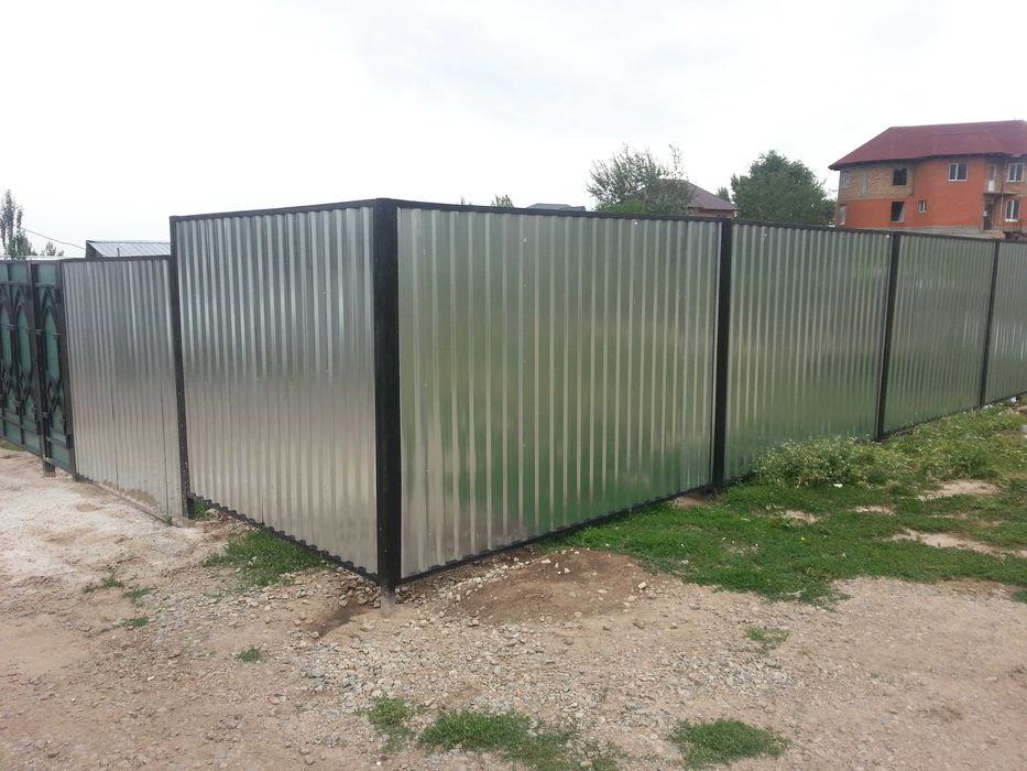 Профессионально заборы из профнастила от 12 000 за кв.м