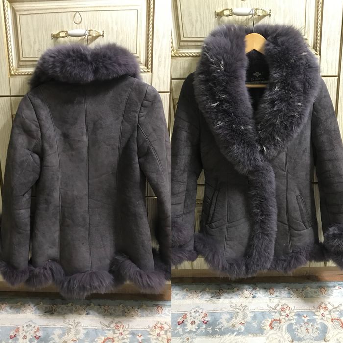Женская дубленка куртка М