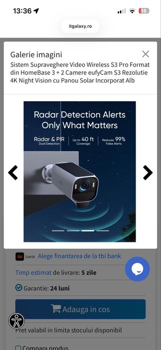 - 60%  Sistem Camere Supraveghere Video Wireless ANKER - eufy