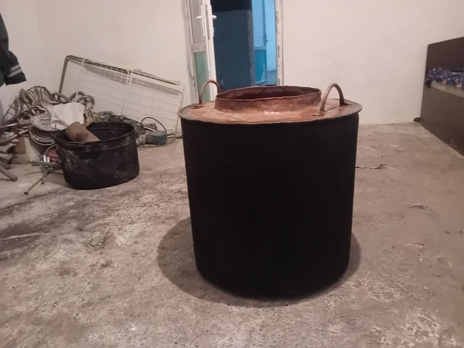 Cazan de Țuică Profesional din Cupru Masiv – 187 Litri